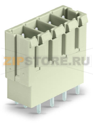 Вилка THT; 1.0 x 1.2 mm solder pin; прямые; 100% защита от неправильного подсоединения; Шаг контактов 7,62 мм; 7-пол.; светло-серые Wago 831-3607 Три вывода под пайку для каждого полюса обеспечивают высокий уровень электрической и механической стабильности100% защита от неправильного подсоединенияВозможны варианты кодировки...