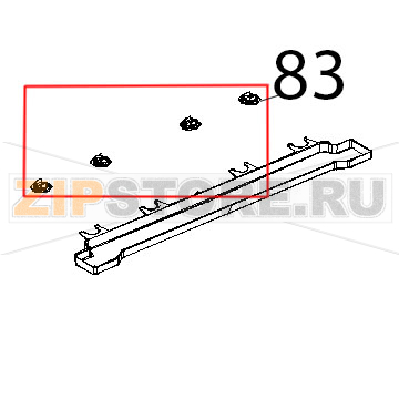 Clip fissaggio cassetto raccogligocce Unox XVC 515G Clip fissaggio cassetto raccogligocce Unox XVC 515GЗапчасть на деталировке под номером: 83