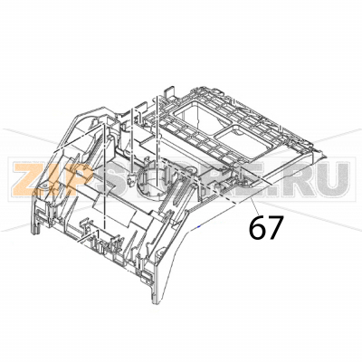 Top frame Sato CT408LX DT Top frame Sato CT408LX DTЗапчасть на деталировке под номером: 67Название запчасти на английском языке: Top frame Sato CT408LX DT.