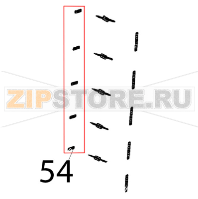 Guarnizione resistenza 71x19, G6.2 Unox XVC 1005EP Guarnizione resistenza 71x19, G6.2 Unox XVC 1005EPЗапчасть на деталировке под номером: 54