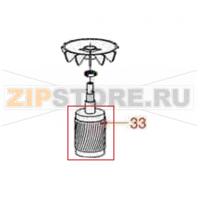 БОЛЬШОЙ РОТОР Rotor Mazzer Major

Запчасть на сборочном чертеже под номером: 33

Название запчасти Mazzer на английском языке: Rotor Mazzer Major