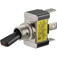 Тумблер автомобильный 12 В/DC, 30 А, 1 x выкл/вкл, желтый TRU Components TC-R13-423L