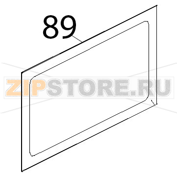 Vetro esterno ser. giallo 730x435x4, BETFL Unox XB 403 Vetro esterno ser. giallo 730x435x4, BETFL Unox XB 403Запчасть на деталировке под номером: 89