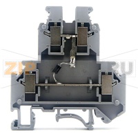 Клемма со встроенным диодом 1N4007, серая CHIKU RUG/D-B