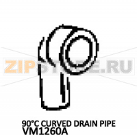 90°C curved drain pipe Unox XV 893
