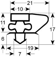 SNAP-IN GASKET 1537x660 mm