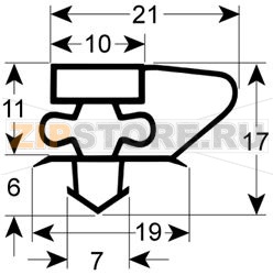 SNAP-IN GASKET 1537x660 mm 