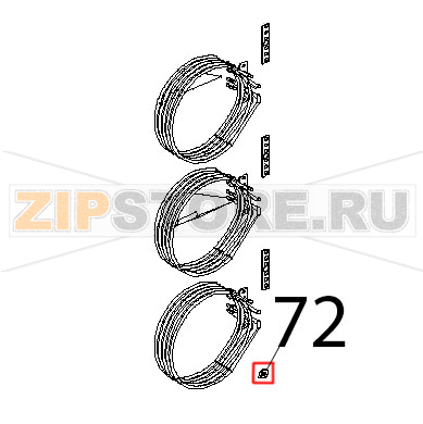 Distanziale ventole inox Unox XBC 804 Distanziale ventole inox Unox XBC 804Запчасть на деталировке под номером: 72
