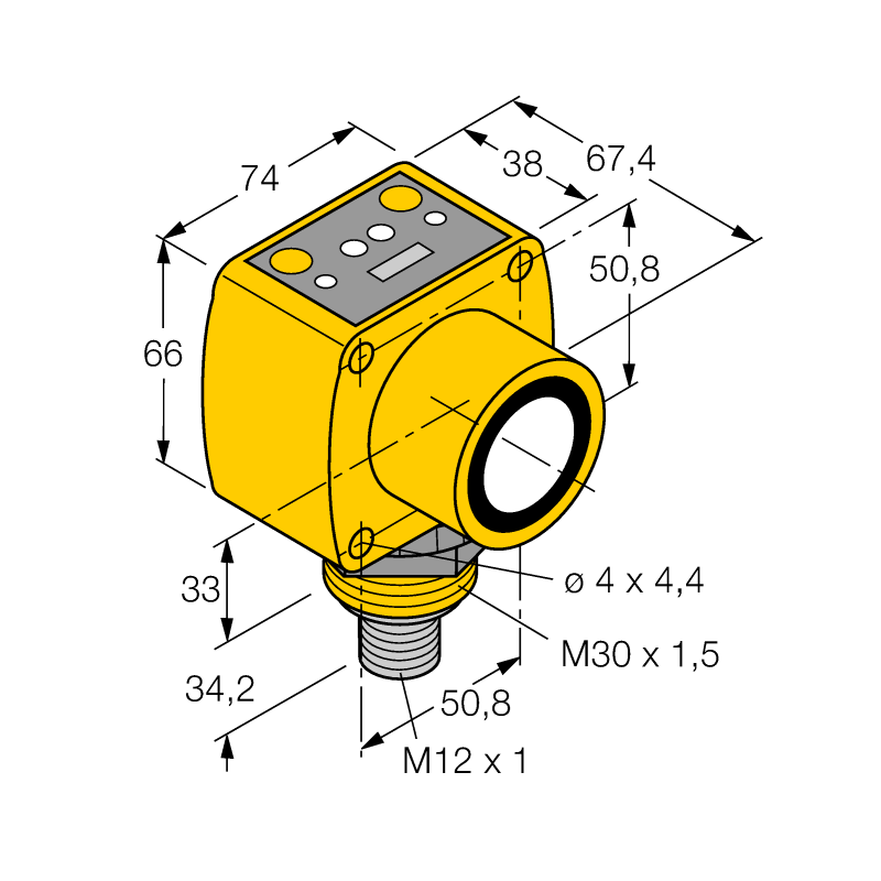 Датчик ультразвуковой Turck QT50UVR3FQ 