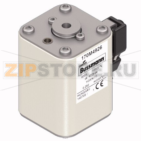 Предохранитель, 400 A, AC 1000 В, 150 кА, size 1, 52x69x74 мм, aR, IEC UL Eaton FUSE 400A 1000 