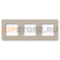 Рамка трехместная, кофе макиато/белый ABB 2CHH015030A6018