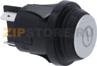 PULSANTE BIPOLARE ON-OFF TASTO ARGENTO