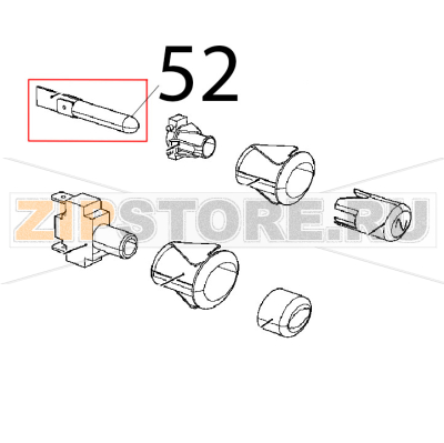 Bianco LED 230 V Unox XL 413 Bianco LED 230 V Unox XL 413Запчасть на деталировке под номером: 52