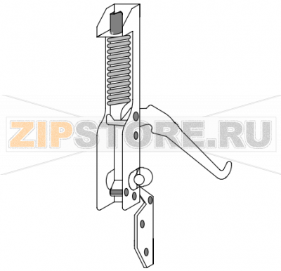 Left-hand hinge Garbin 43 MX   Left-hand hinge Garbin 43 MXЗапчасть на сборочном чертеже под номером:&nbsp;CER43A