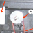 Ribbon take up pulley, shaft (upper) Zebra P310i