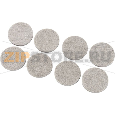 Прокладка самоклеящаяся 38x5 мм, войлочная, круглая, серая, 8 шт TRU Components FP3805BN 