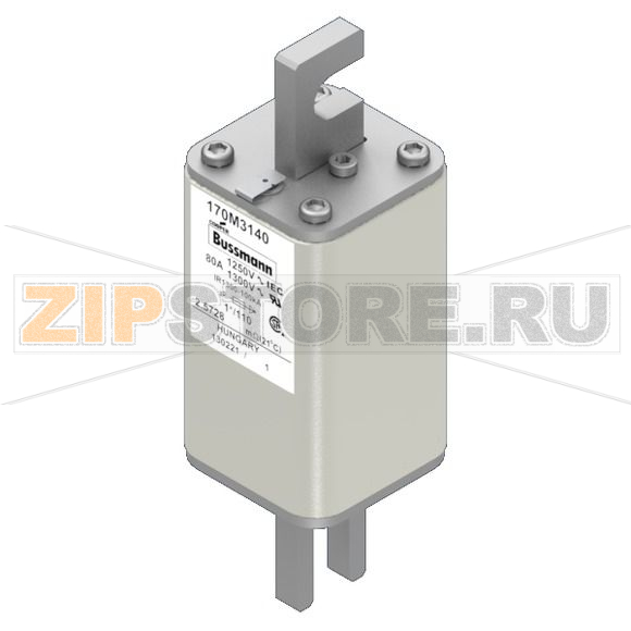 Предохранитель, 80 A, AC 1250 В, 100 кА, size 1, 45x45x138 мм, aR, DIN, IEC Eaton FUSE 80A 1250 