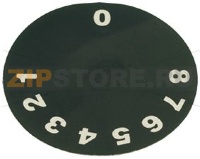 ЧЕРНЫЙ РАЗМЕТОЧНЫЙ ДИСК ДЛЯ РУЧКИ 0÷8