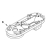 Lower Gearcase Medallion Silver KitchenAid 5KSM7580XEFP