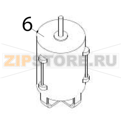 Motor Hurakan HKN-12SC Motor Hurakan HKN-12SCЗапчасть на деталировке под номером: 6