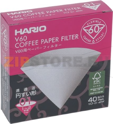 ФИЛЬТР КОНИЧЕСКИЙ HARIO 1-2 ЧАШКИ 40 ШТ 