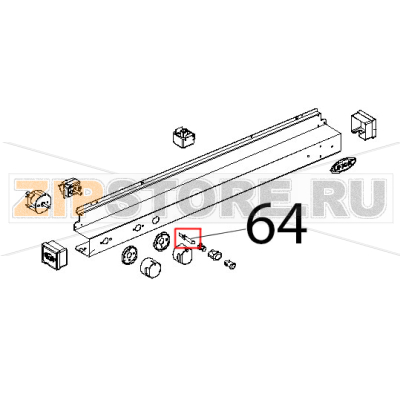 Luce spia fluoro STD 230 V Unox XF 193 Luce spia fluoro STD 230 V Unox XF 193Запчасть на деталировке под номером: 64