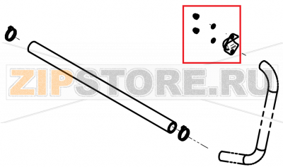 Bypass cover P3 with fixing accessories CONVOTHERM OES 10.10   Bypass cover P3 with fixing accessories CONVOTHERM OES 10.10Запчасть на сборочном чертеже под номером: H008Название запчасти на английском&nbsp;языке:&nbsp;Bypass cover P3 with fixing accessories CONVOTHERM OES 10.10