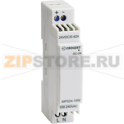 Блок питания на DIN-рейку 0.42 А, 10 Вт, 1 шт Crouzet 89451001 
