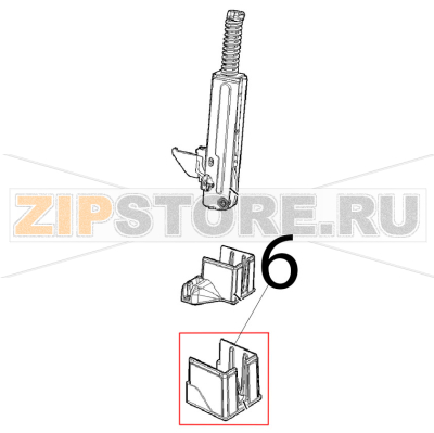 Tappo colonnina LM600 INF SX Unox XFT 110 Tappo colonnina LM600 INF SX Unox XFT 110Запчасть на деталировке под номером: 6