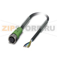 Кабель для датчика / исполнительного элемента Phoenix Contact SAC-5P- 2,0-PUR/M12FS