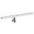 Listello sup. BT S.5E, 20x20x1 Unox XBC 615EG