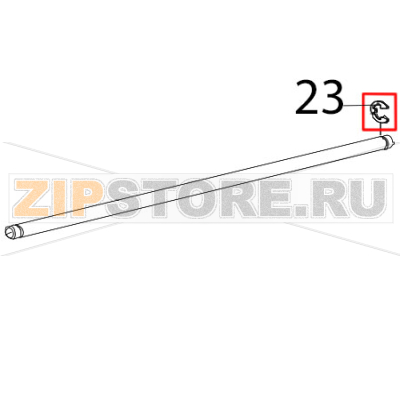 Circlip RS 1.9 Zebra TTP-2010 Circlip RS 1.9 Zebra TTP-2010Запчасть на деталировке под номером: 23