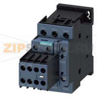 CONTACTOR, 3 ПОЛ., AC-3, 7.5KW/400V, 2NO+2NC,AC 220V 50HZ,240 V 60HZ SZ S0 SCREW TERMINAL REMOVABLE AUX. SWITCH Siemens 3RT2025-1AP64
