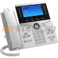 IP-телефон Cisco - 8861, 1xLAN 1 Гб/с, 1xWAN 1 Гб/с, 5 prog. keys, SIP, LCD, Bluetooth, PoE, headphone in, console(optional), Белый, CP-8861-W-K9=