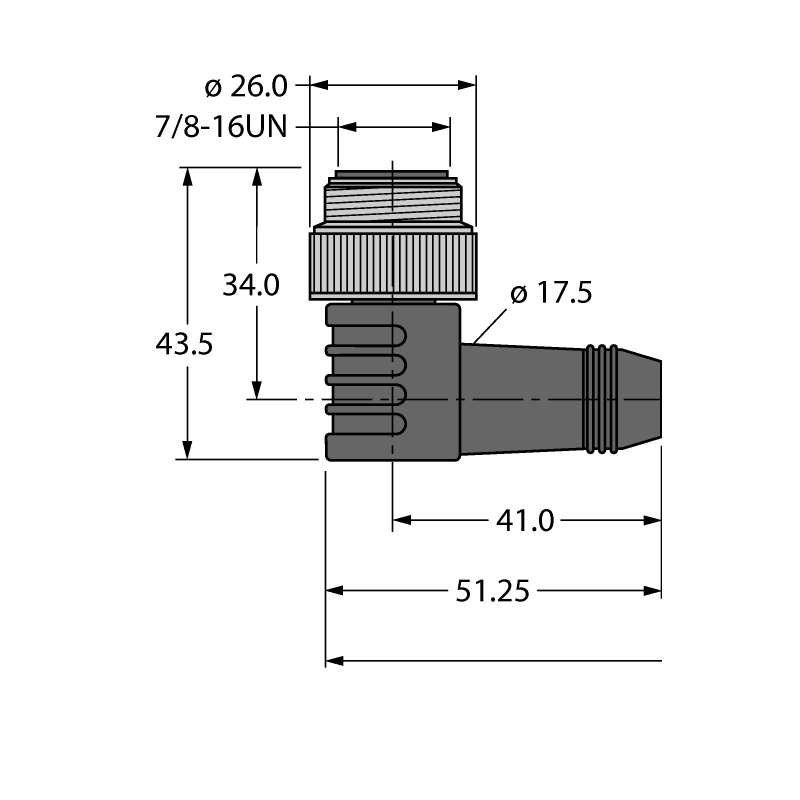 Кабель питания PUR Turck WSM43-10M 