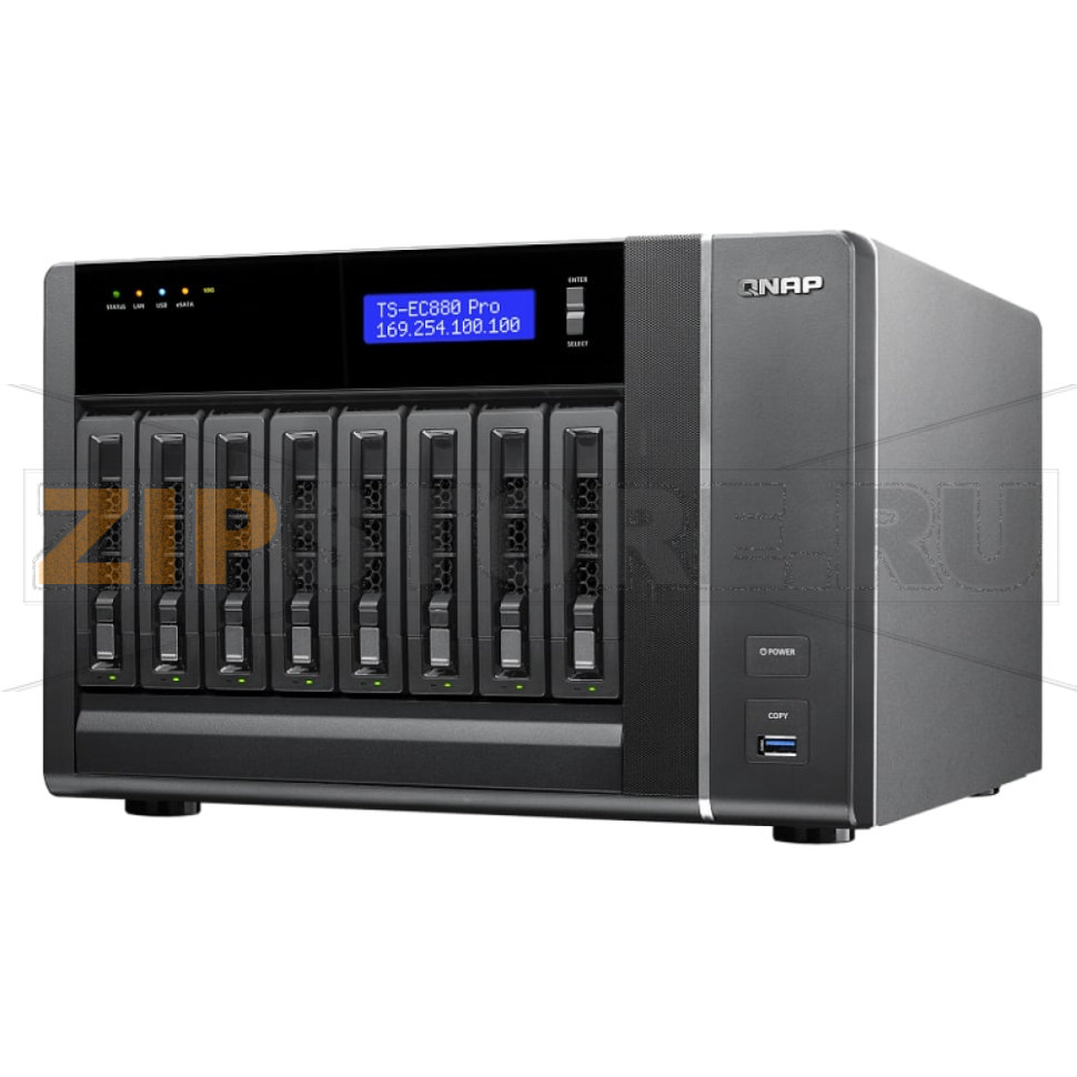 Накопитель сетевой QNAP TS-EC880-PRO 