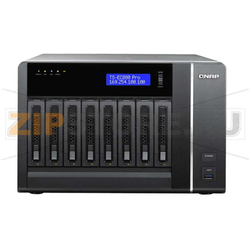 Накопитель сетевой QNAP TS-EC880-PRO 