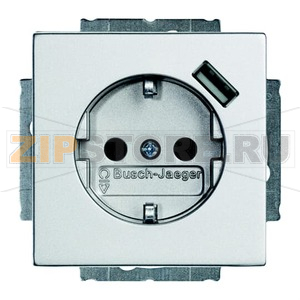 Розетка USB 16 А, 700 мА, алюминий ABB 2CKA002011A6178 