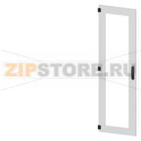 SIVACON, door, left, inspection window, IP55, H: 1800 mm, W: 500 mm, RAL 7035, Protection class 1 Siemens 8MF1850-2UT15-0BE2