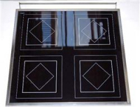 Ceran glass plate #216024 inkl. frame