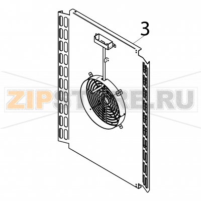 Fan cover Fagor AE-061 Fan cover Fagor AE-061Запчасть на деталировке под номером: 3Название запчасти Fagor на английском языке: Fan cover AE-061.