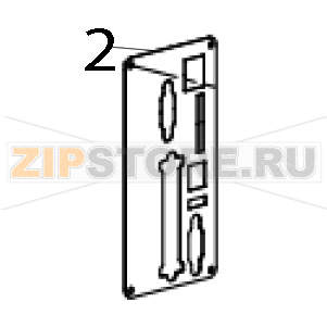 Interface plate TSC TTP-2610MT Interface plate TSC TTP-2610MTЗапчасть на деталировке под номером: 2