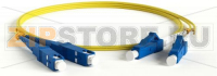 Hyperline FC-D2-9-FC/UR-SC/UR-H-2M-LSZH-YL Патч-корд волоконно-оптический (шнур) SM 9/125 (OS2), SC/UPC-FC/UPC, 2.0 мм, duplex, LSZH, 2 м