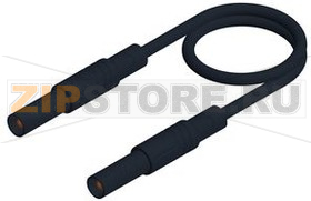 Провод тестовый 2 м, черный Hirschmann MLS GG 200/2.5 BLACK 