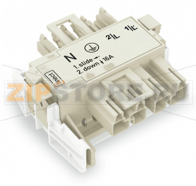 Т-образный соединитель Linect®; 4-пол.; Код. A; 1 вход; 2 вывода; белые Wago 770-6224 Protected against mismating and maintenance-freeAdditional variable coding is possible....