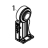 Media holder (Left) TSC TTP-245С