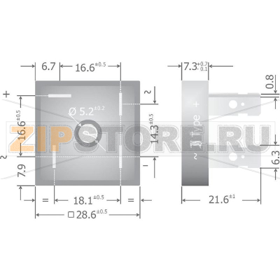 Мост диодный 25 А, 200 В, кремниевый, однофазный, корпус: KBPC Diotec KBPC10/15/2502FP 