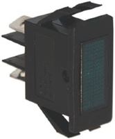 Voyant rectangulaire clipsable vert fluo