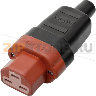 Вилка IEC C21, 16 А, черная, красная, 1 шт Kalthoff 444002 