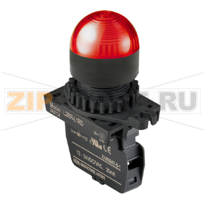 Лампа сигнальная, Ø отверстия: 22/25 мм Autonics L2RR-L1RDM 